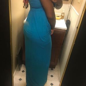 Blue maxi dress
